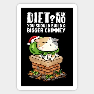 Cat in Chimney - Black Version Sticker